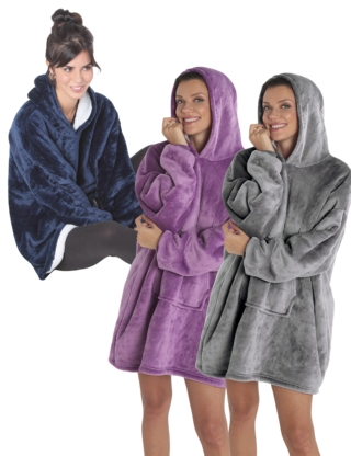 Fleecepullover, grau