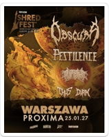 SHRED FEST: OBSCURA + Pestilence, Cryptic Shift, Thus, Dvrk
