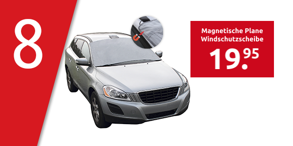 Magnetische Plane Windschutzscheibe, grau