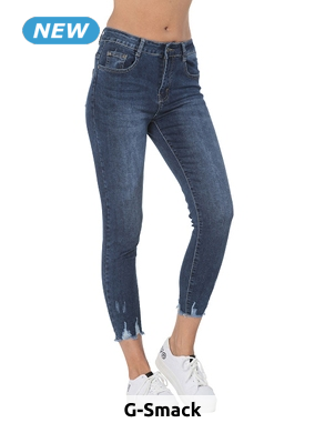 G-Smack Damenjeans mit hoher Taille, blau