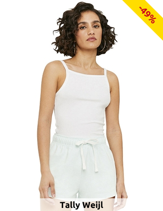 Tally Weijl sportliche Shorts, hellblau