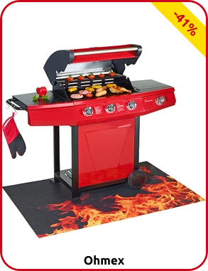 Gas-Grill BBQ 3005 von Ohmex mit 2 Grillflächen