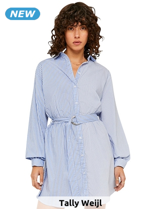 Tally Weijl Hemdkleid, blau