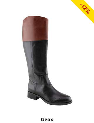 GEOX Stiefel «Resia», schwarz/braun