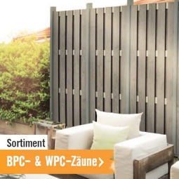 BPC und WPC Zäune im HORNBACH Onlineshop