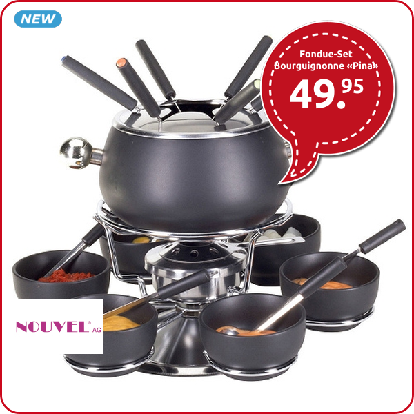 Nouvel Fondue-Set Bourguignonne «Pina», 6 Personen