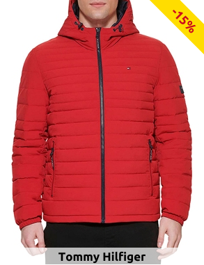 TOMMY HILFIGER Herrenjacke, rot