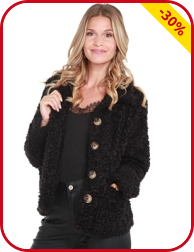 Jacke in superweicher Pelz-Optik