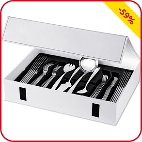 Besteckkoffer, weiss