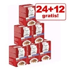 24 + 12 gratis! 36 x 50 g Mixpakket Gourmet Mon Petit Kattenvoer