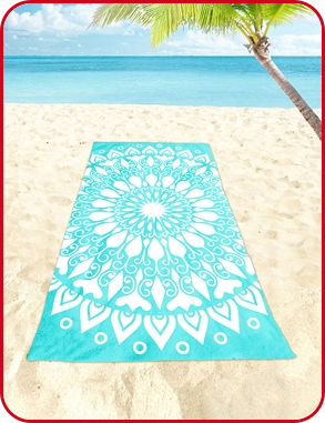 Strandtuch «Mandala», 90 x 180 cm