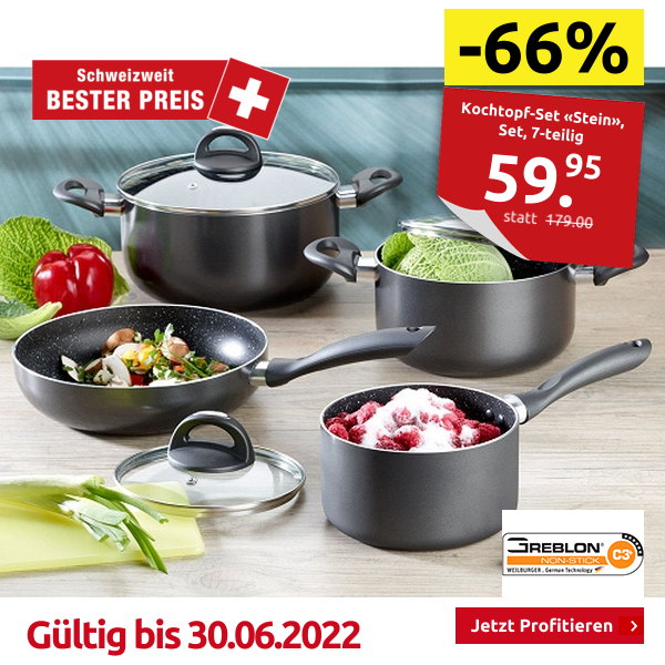 Kochtopf-Set «Stein», Set, 7-teilig