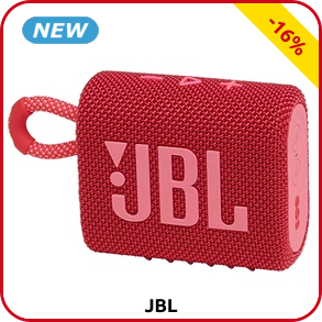 JBL tragbarer, wasserdichter Lautsprecher «Go 3», rot
