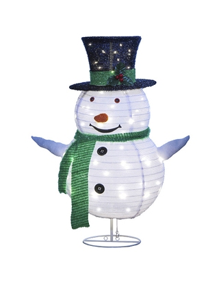 Leuchtender Schneemann, 50 LEDs, H 76 cm