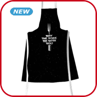 Küchenschürze «Fork», schwarz