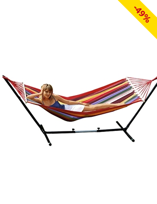 Hängematte, reine Baumwolle, L 190 x B 100 cm