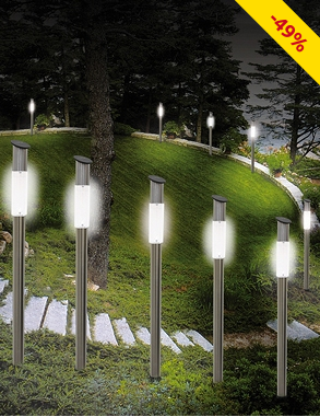 Solarlampen LED Sticks, 4 Stück