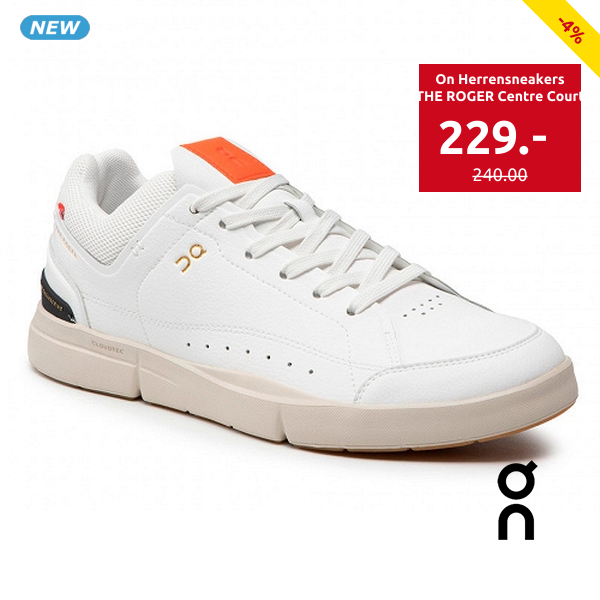 On Herrensneakers «THE ROGER Centre Court», weiss