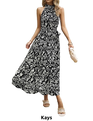 Ärmelloses Maxikleid «Elsa», schwarz