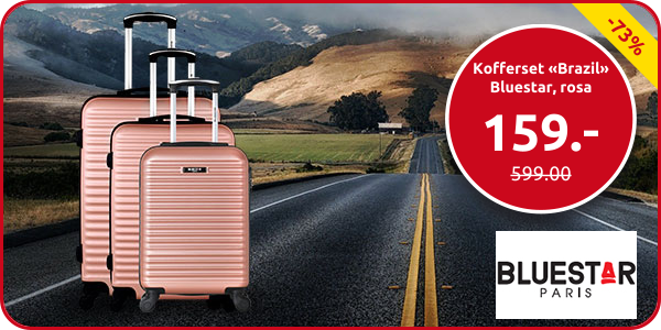 Kofferset «Brazil» Bluestar, rosa
