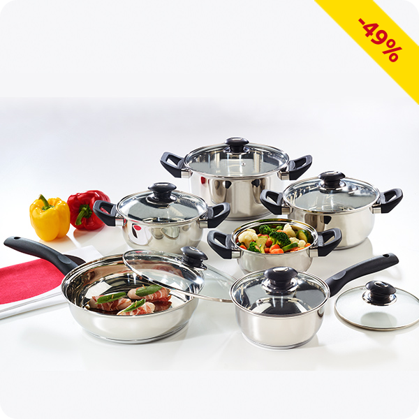 Kochtopf-Set «Power Cook», 12-teilig