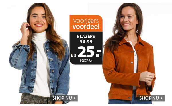 Blazers en jacks met voorjaarsvoordeel!