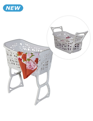 Wäschekorb mit aufklappbaren Griffen, 44 l