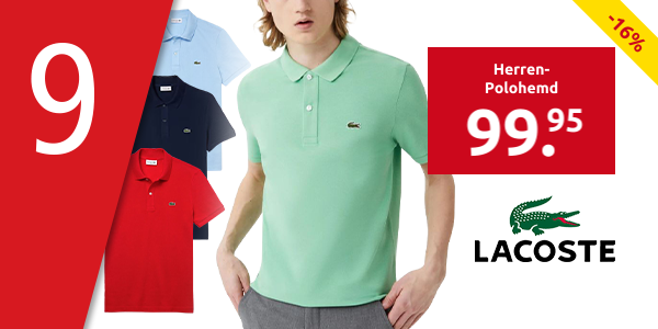 Lacoste Herren-Polohemd, himmelblau