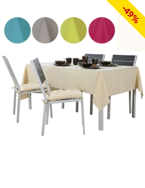 Tischdecke «Sara», 140 x 240 cm, fuchsia