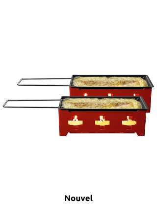 2er-Set, Raclette-Grill «CH Kreuz», mit Rechaud-Kerzen