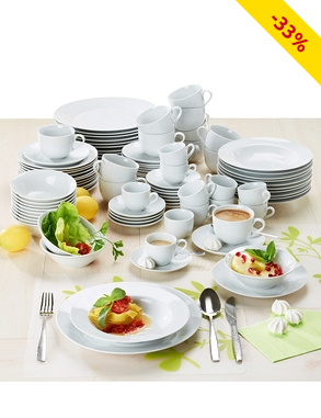 Tafelservice «Luna» für 12 Personen, 96-teilig