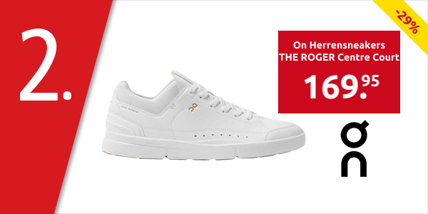 On Herrensneakers «THE ROGER Centre Court», weiss