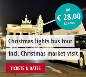 Christmas lights bus tour in Berlin