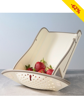 Faltbares Schneidbrett, 6-in-1, beige