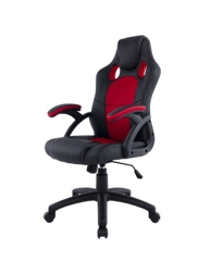 Bürostuhl «Racer», in Schwarz/Rot