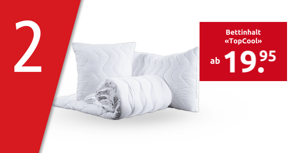 Bettinhalt «TopCool», mit thermoregulierendem Effekt