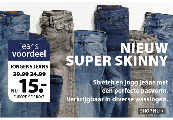 Super skinny jongens jeans!