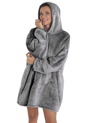 Fleecepullover, grau