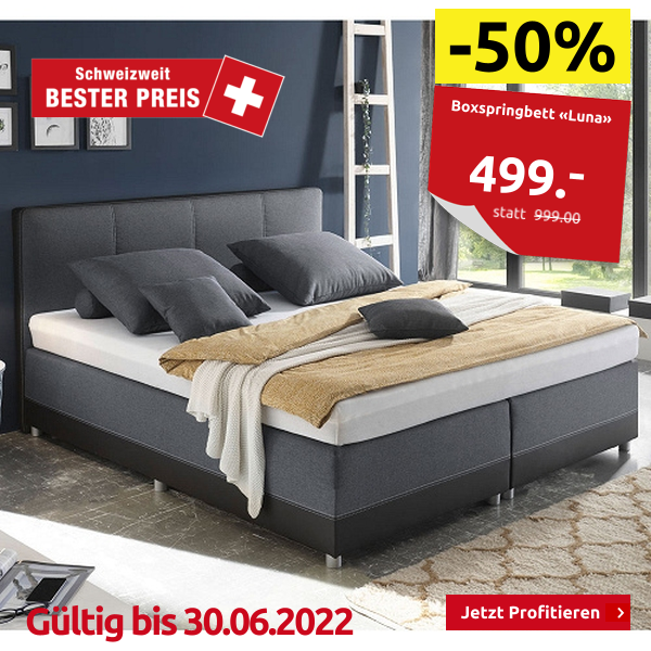 Boxspringbett «Luna», 140 x 200 cm Boxspringbett «Luna», 140 x 200 cm