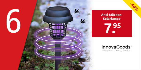 InnovaGoods Anti-Mücken-Solarlampe, 800V