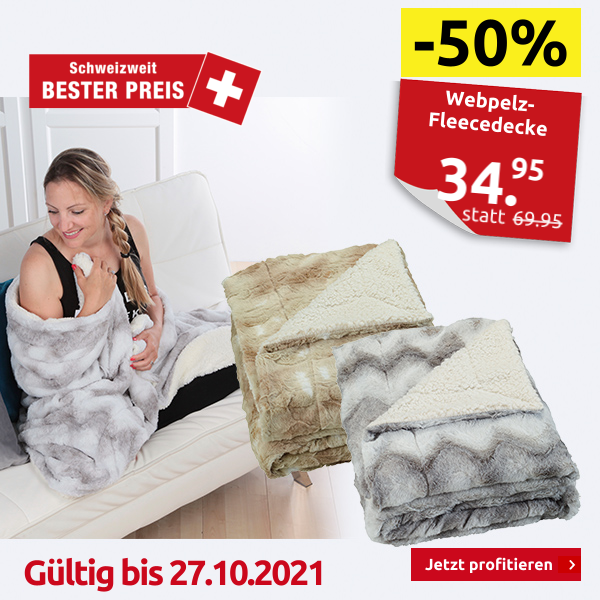 Webpelz-Fleecedecke «Ice», grau schattiert