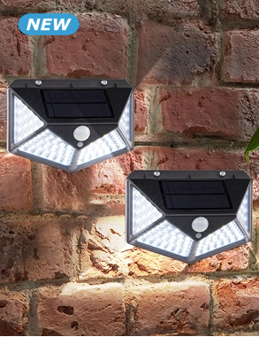 Solarlampe «Security», mit Bewegungssensor, 2er-Set