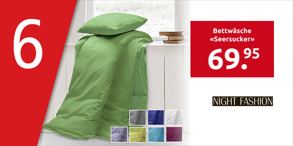 Duvetanzug «Seersucker» 240 x 240 cm, rot