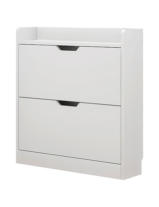 Schuhschrank «First small», für 8 Paare, B 50 x H 83 x T 17 cm, Dekor weiss