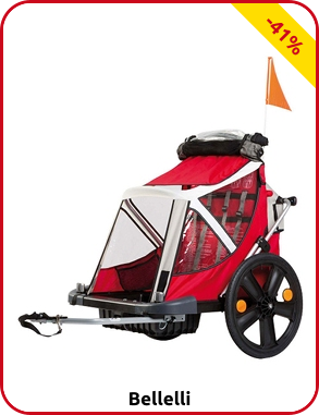 Velo-Kinderanhänger «B-Travel» Bellelli, faltbar