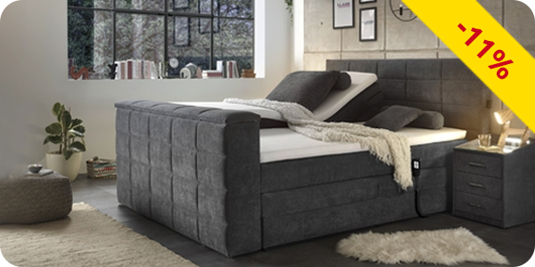 Boxspringbett «Electric Movie», 180 x 200 cm