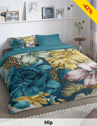 HIP Duvetbezug «Lidy» 160 x 210 cm + 2 Kissenbezüge 65 x 65 cm