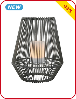 Solarbetriebene Laterne «Mineros», Ø 26 x H 30 cm