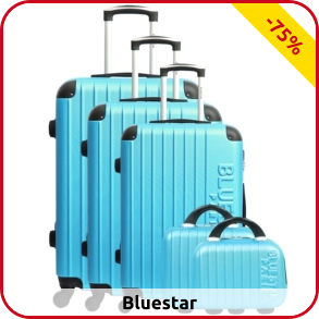 Kofferset «Bucarest» Bluestar, 5-teilig, blau