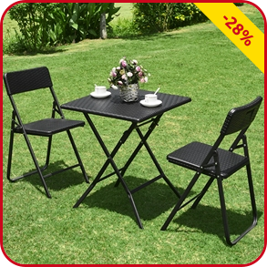 Klapptisch mit 2 Stühlen